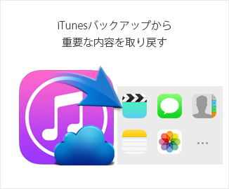 iTunesバックアップから重要な内容を取り戻す